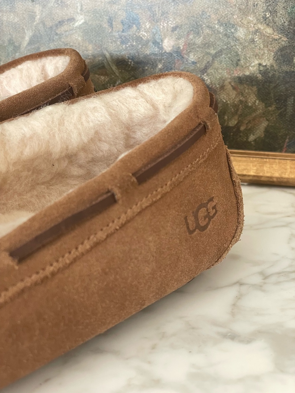 UGG Dakota Chestnut Suede Slippers Moccasins 5612 Shoes Size 8 Womens - Picture 4 of 11